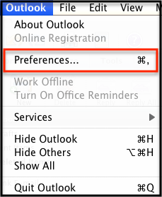 setting up outlook 2011 for mac