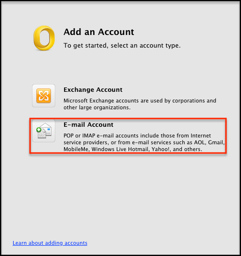 pop or imap for gmail in outlook 2011 mac