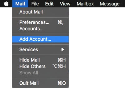 How to set up rackspace email mac mail app email